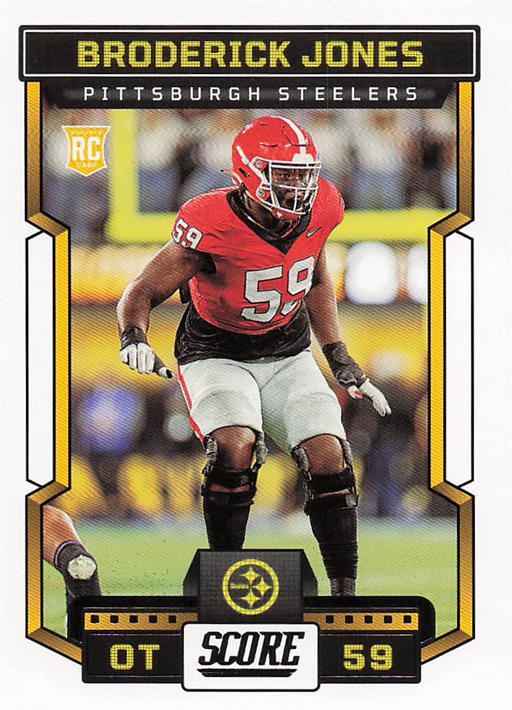 2023 Score Football Broderick Jones #394 Rookie