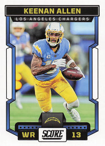2023 Score Football Keenan Allen #146