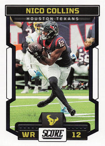 2023 Score Football Nico Collins #7