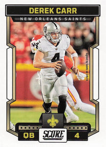 2023 Score Football Derek Carr #137