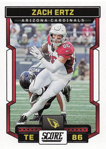 2023 Score Football Zach Ertz #157