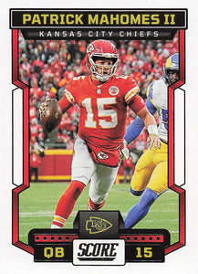 2023 Score Football Patrick Mahomes II #119
