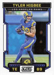 2023 Score Football Tyler Higbee #163