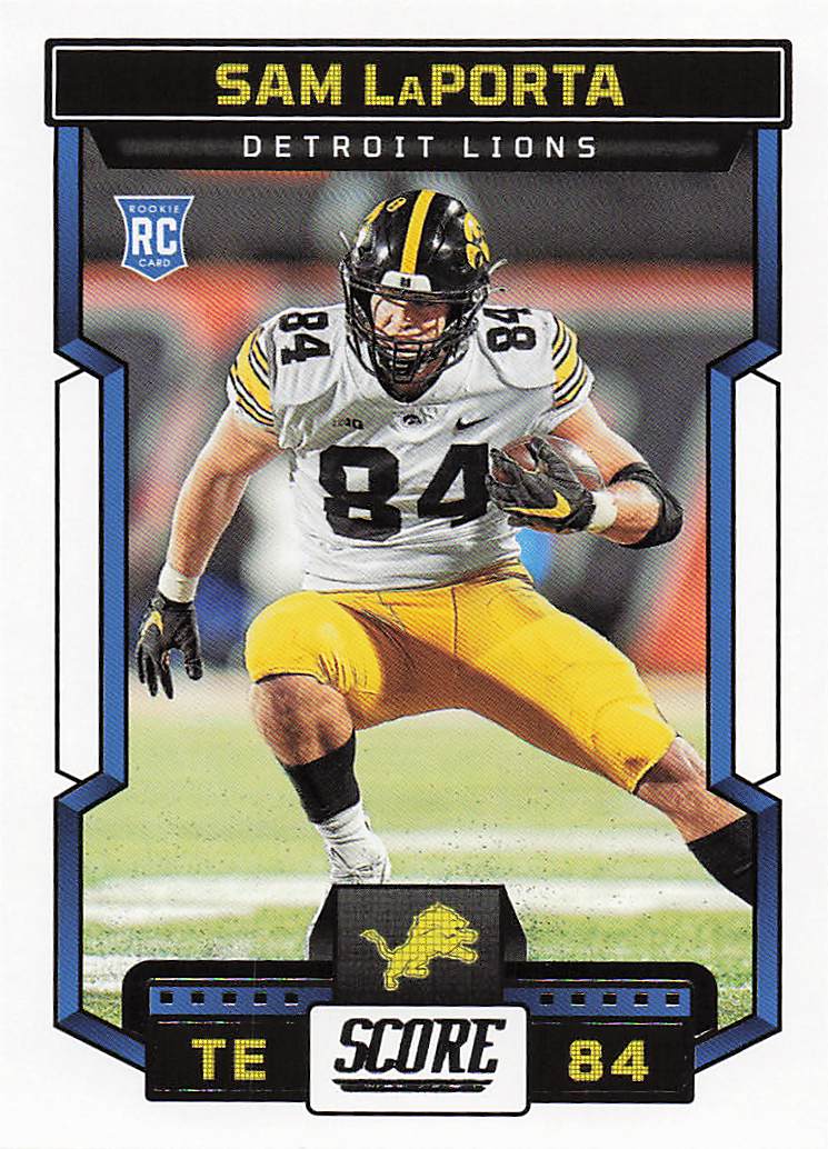 2023 Score Football Sam LaPorta #342 Rookie