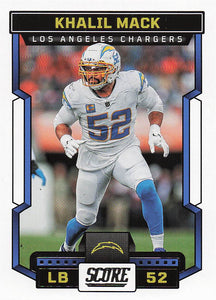 2023 Score Football Khalil Mack #297
