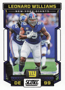 2023 Score Football Leonard Williams #238