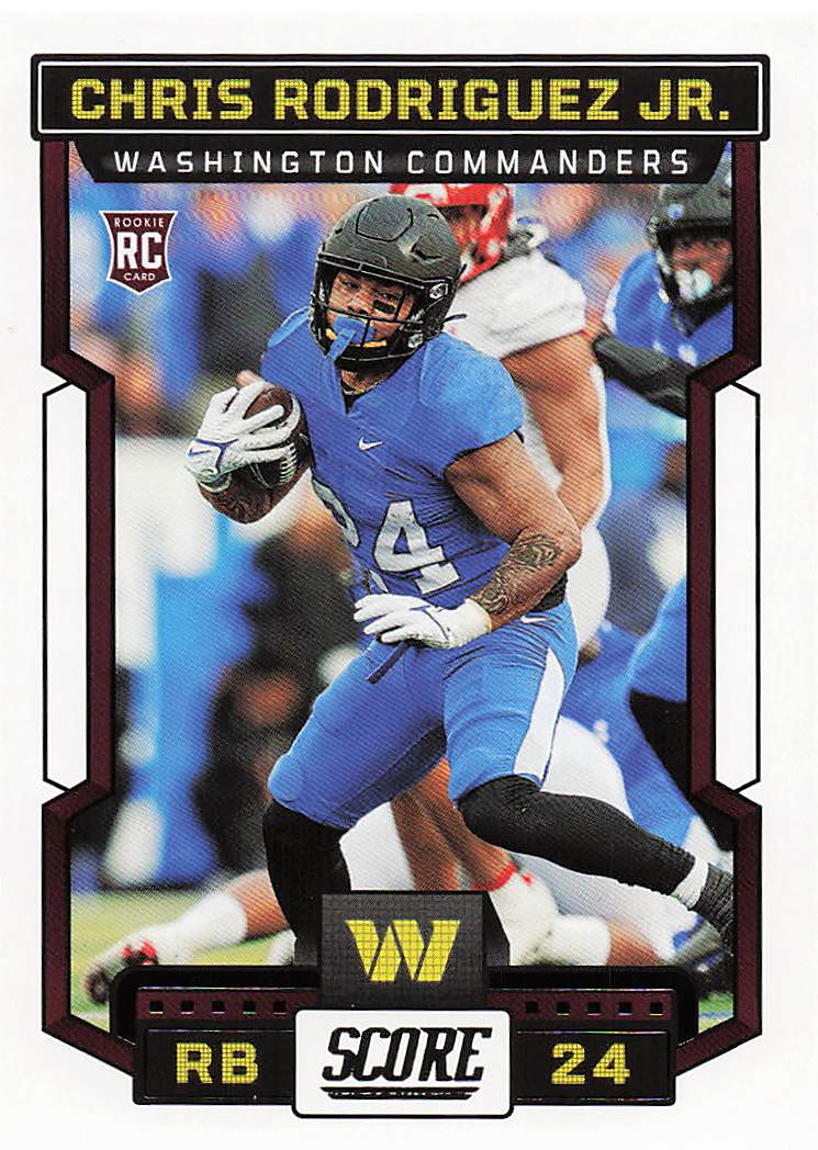 2023 Score Football Chris Rodriguez Jr. #330 Rookie