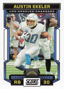 2023 Score Football Austin Ekeler #144