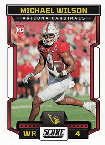 2023 Score Football Michael Wilson #362 Rookie