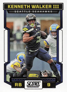 2023 Score Football Kenneth Walker III #180