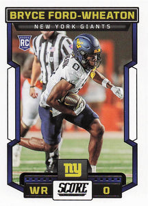 2023 Score Football Bryce Ford-Wheaton #365 Rookie