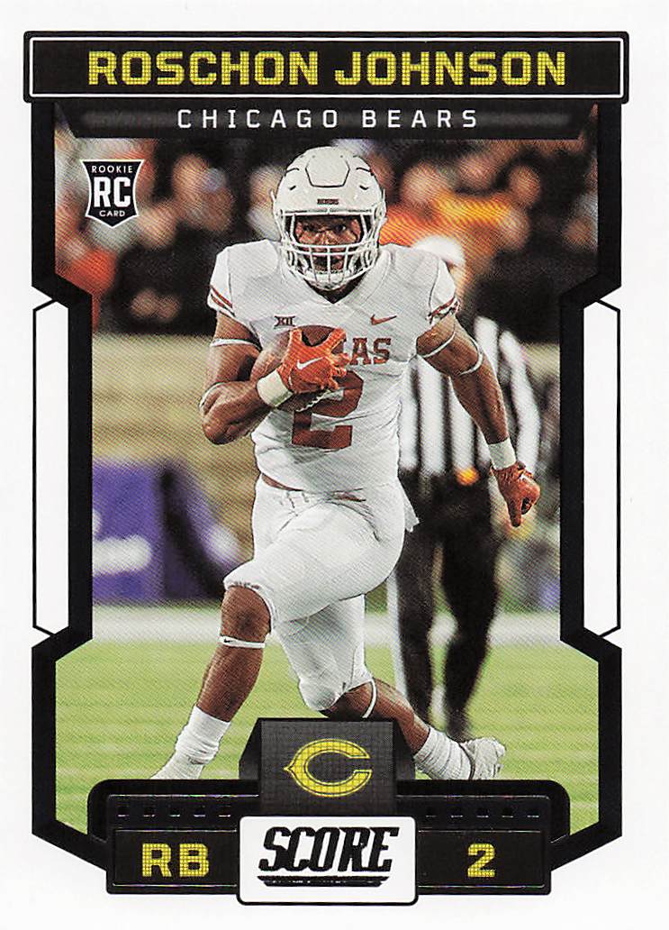 2023 Score Football Roschon Johnson #335 Rookie