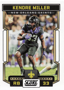 2023 Score Football Kendre Miller #321 Rookie