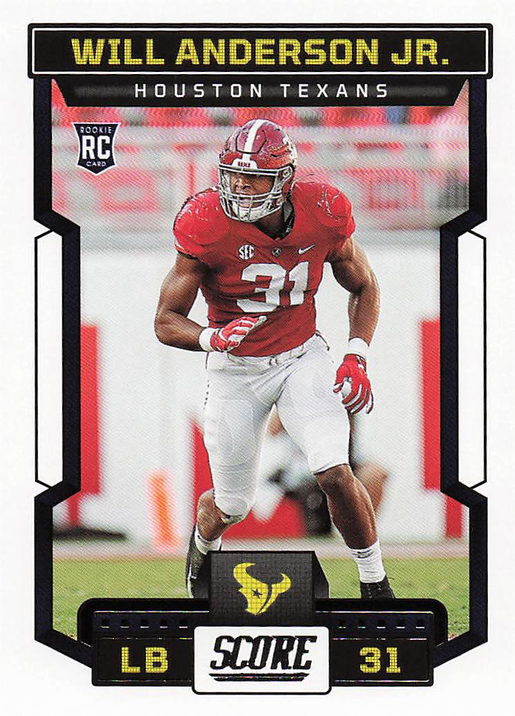 2023 Score Football Will Anderson Jr. #374 Rookie
