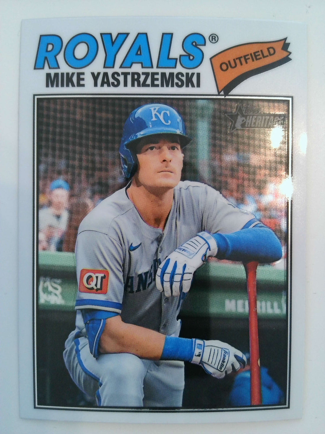 2026 Topps Heritage Baseball Chrome Mike Yastrzemski #63