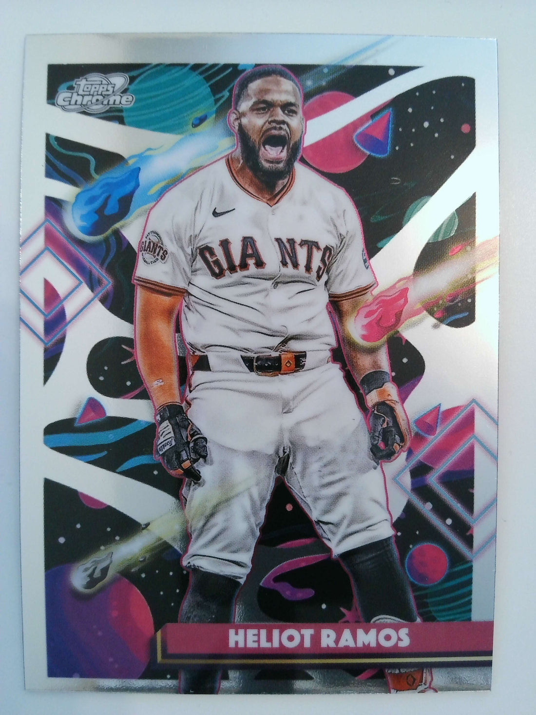 2025 Topps Chrome Cosmic Baseball Heliot Ramos #41