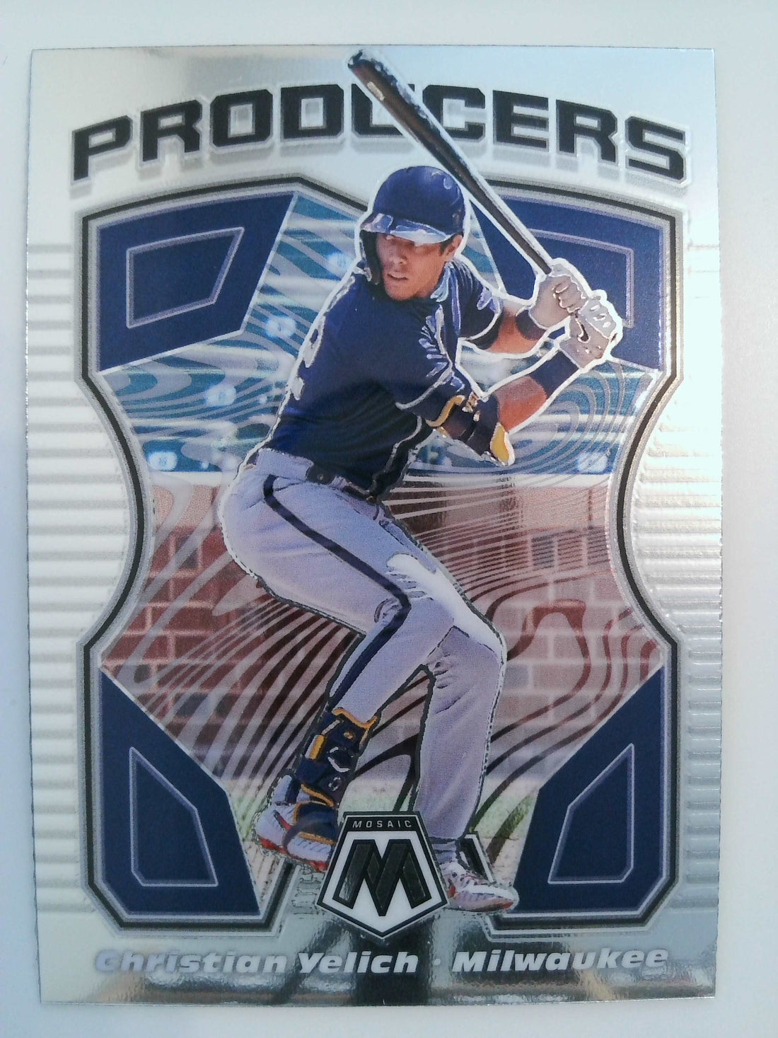 2021 Panini Mosaic Baseball Producers Christian Yelich #P5