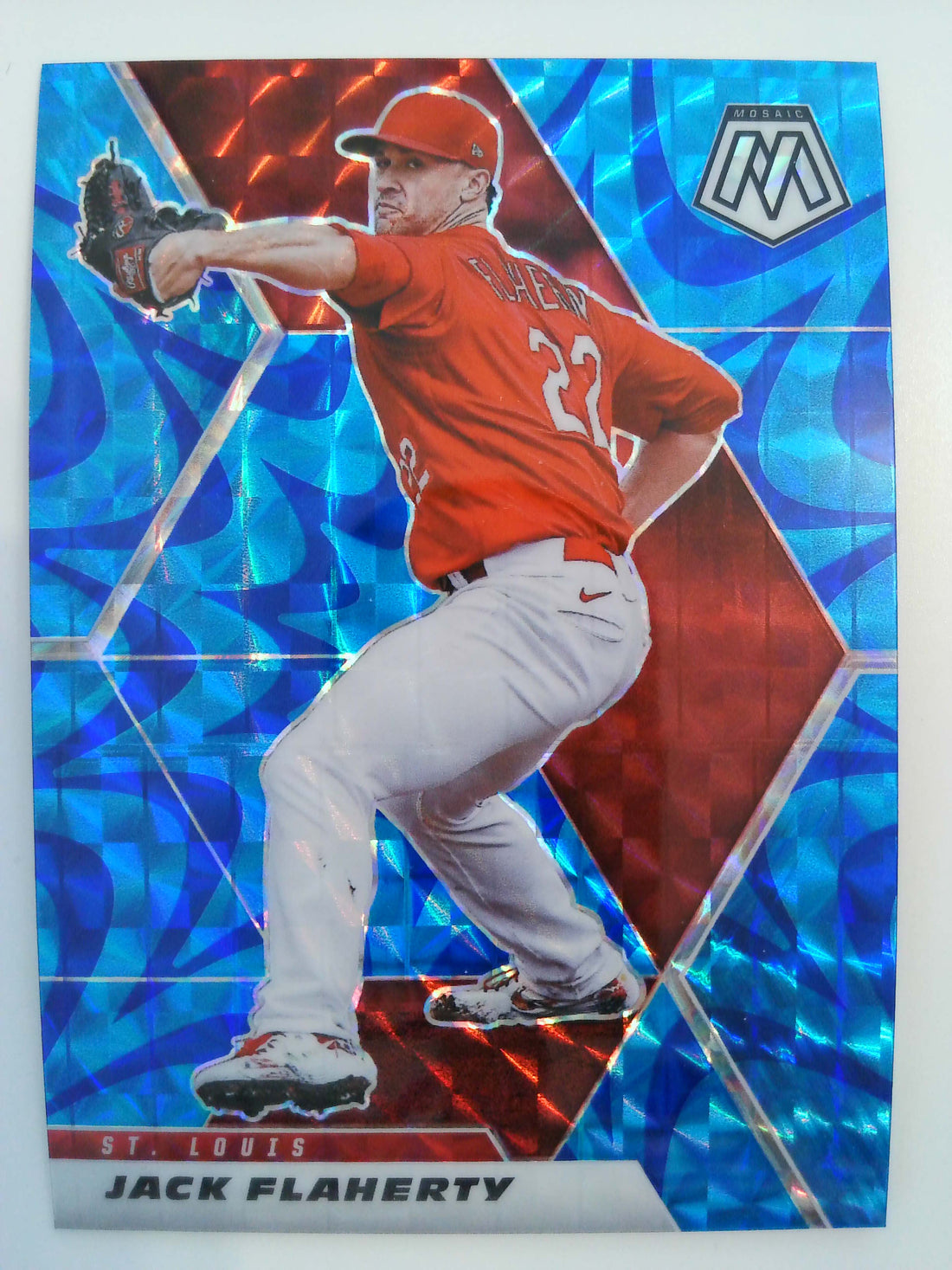 2021 Panini Mosaic Baseball Reactive Blue Jack Flaherty #170