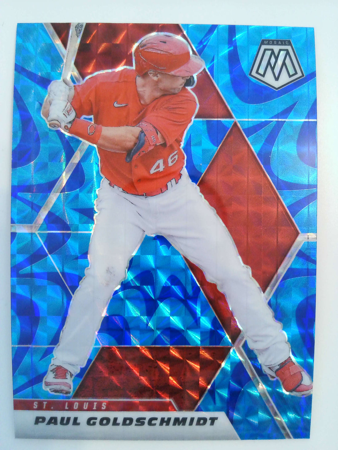 2021 Panini Mosaic Baseball Reactive Blue Paul Goldschmidt #151