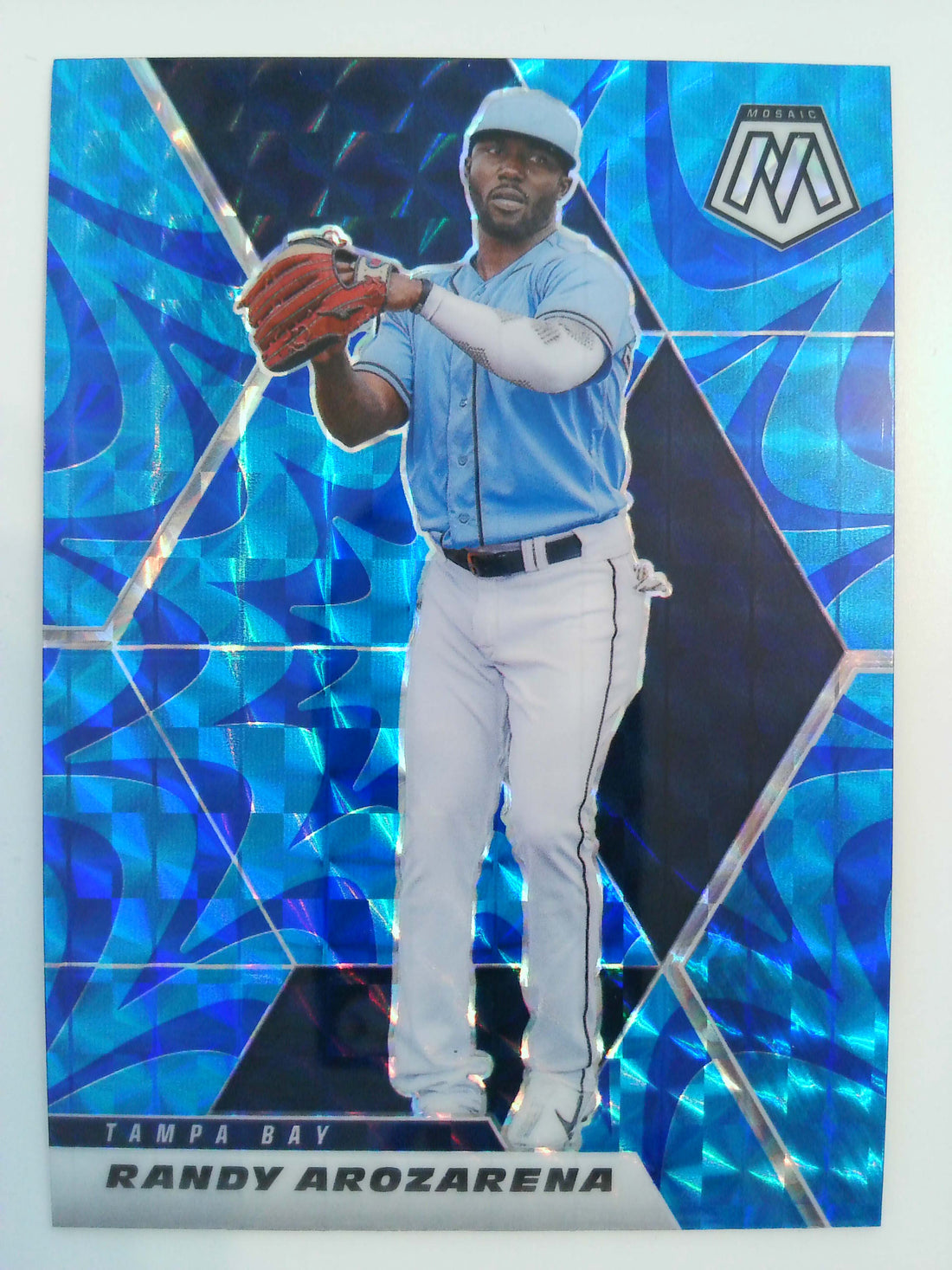 2021 Panini Mosaic Baseball Reactive Blue Randy Arozarena #25
