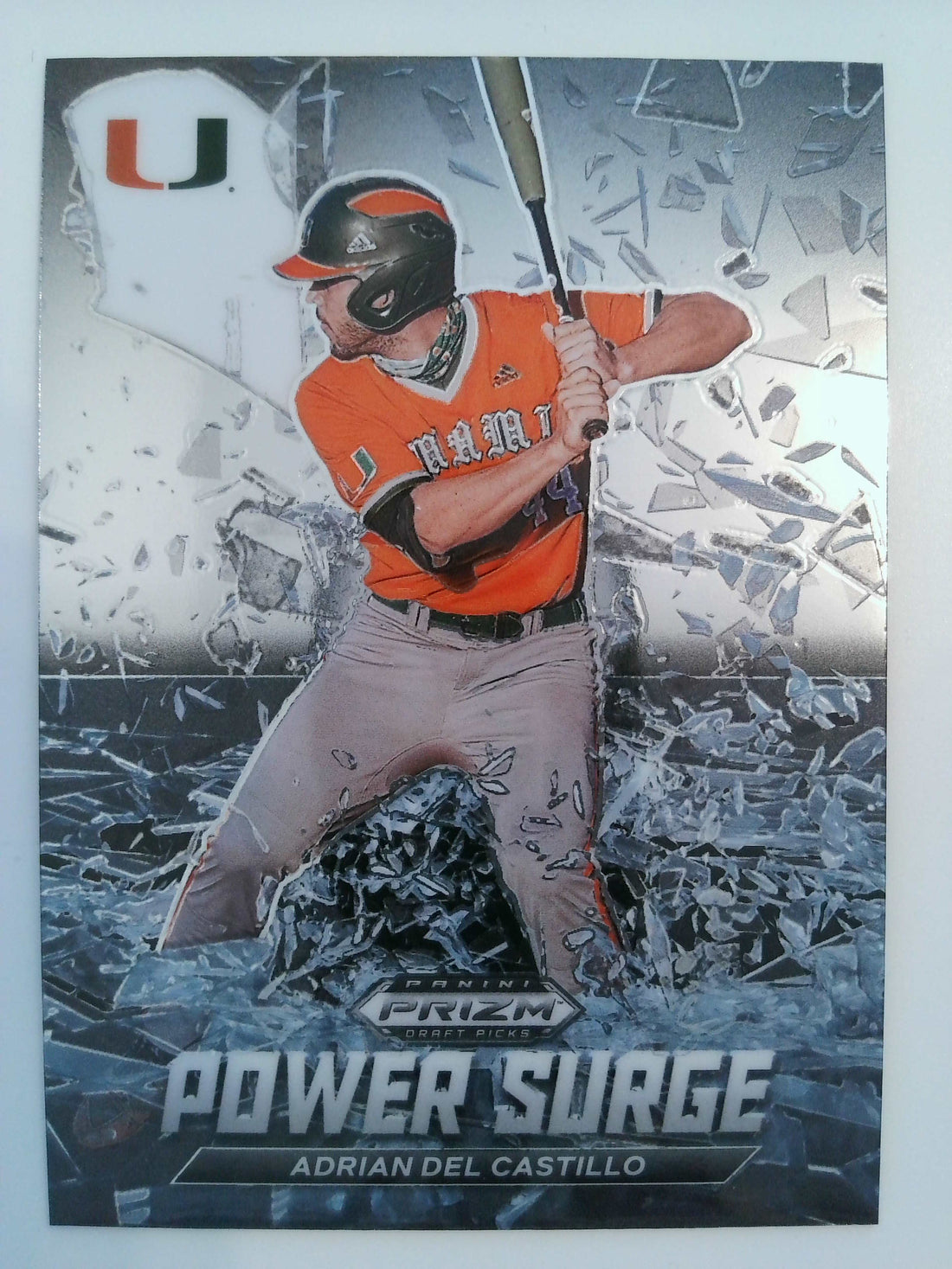 2021 Panini Prizm Draft Picks Baseball Power Surge Adrian Del Castillo #PS-AC