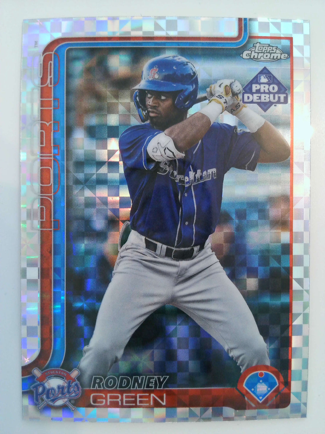 2025 Topps Pro Debut Baseball Chrome X-Fractor Rodney Green #PDC-105