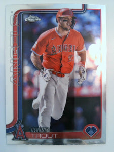 2025 Topps Chrome Baseball Mike Trout #100