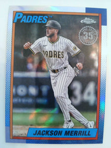 2025 Topps Chrome Update Baseball 1990 Topps Chrome Jackson Merrill #90CU-5