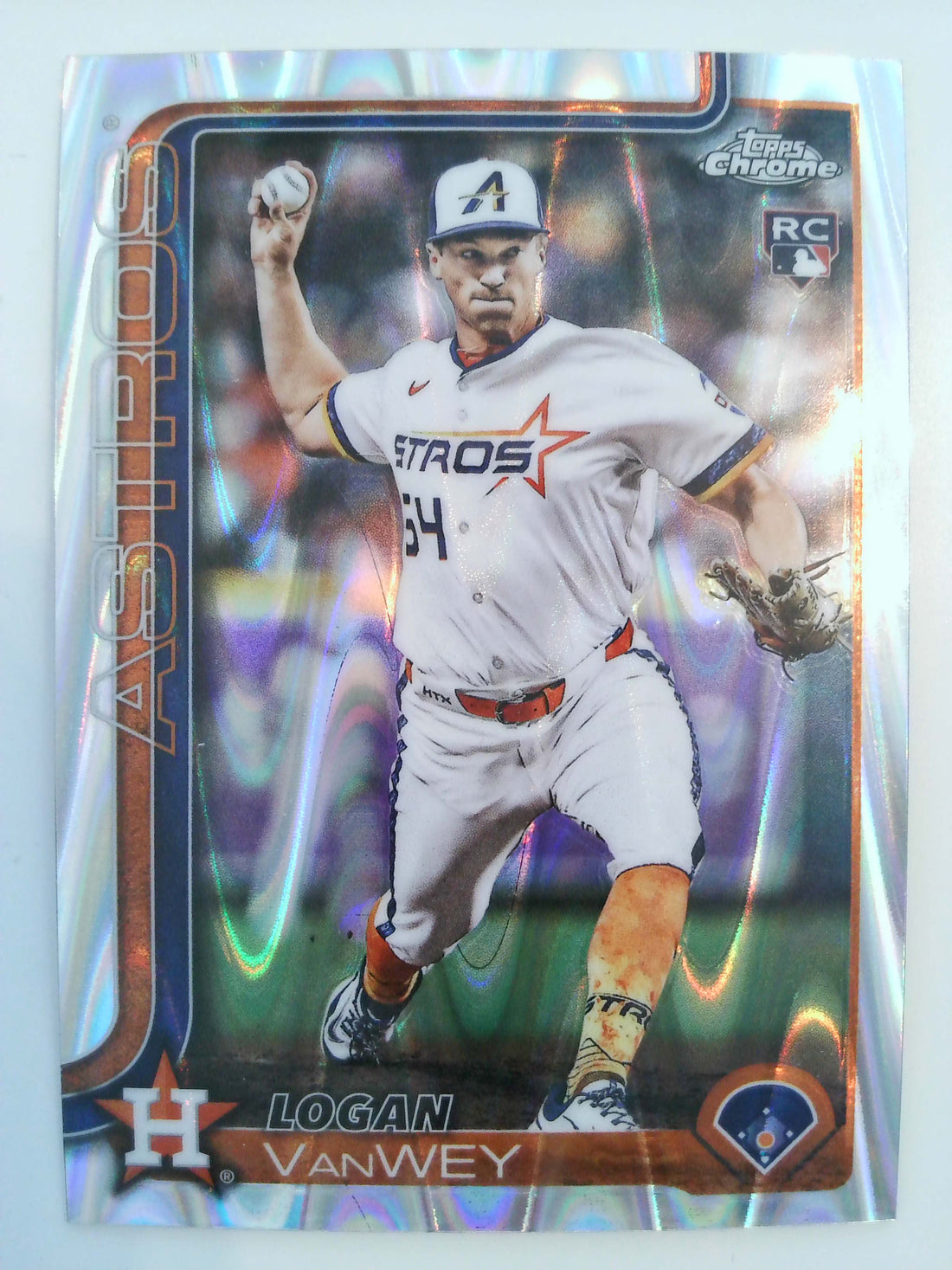 2025 Topps Chrome Update Baseball RayWave Refractor Logan VanWey #USC141 Rookie