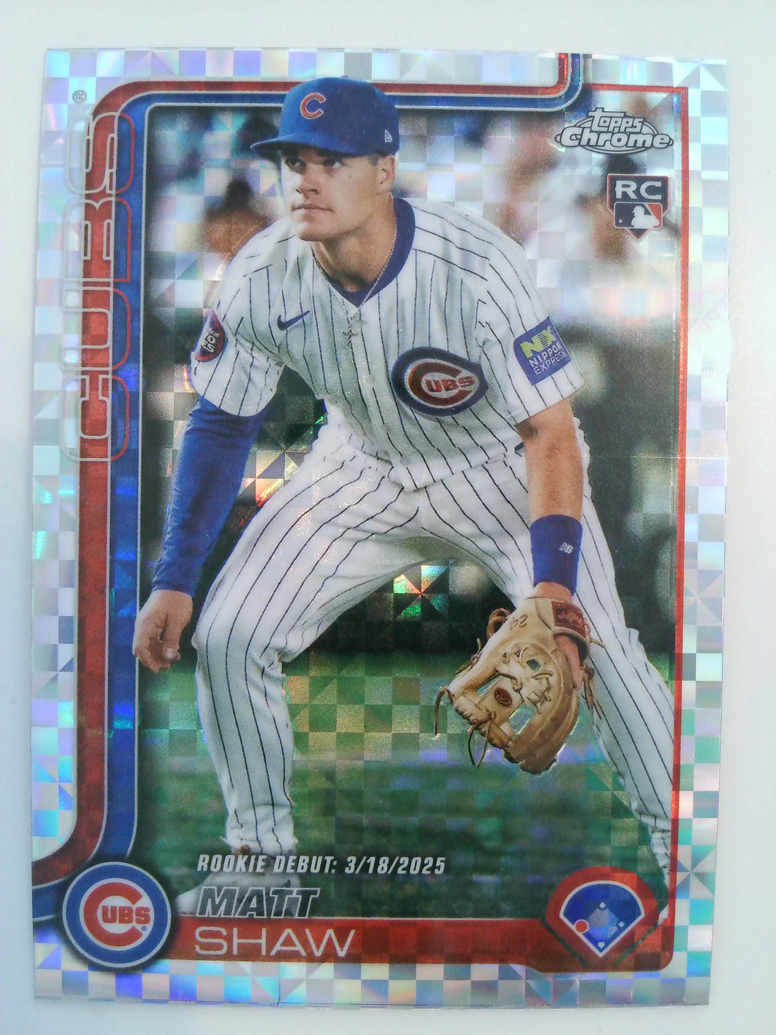 2025 Topps Chrome Update Baseball RayWave Refractor Matt Shaw #USC135