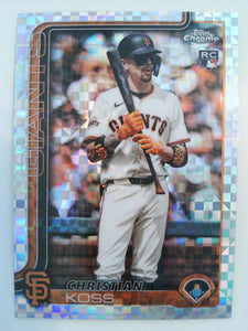 2025 Topps Chrome Update Baseball X-Fractors Christian Koss #USC26 Rookie