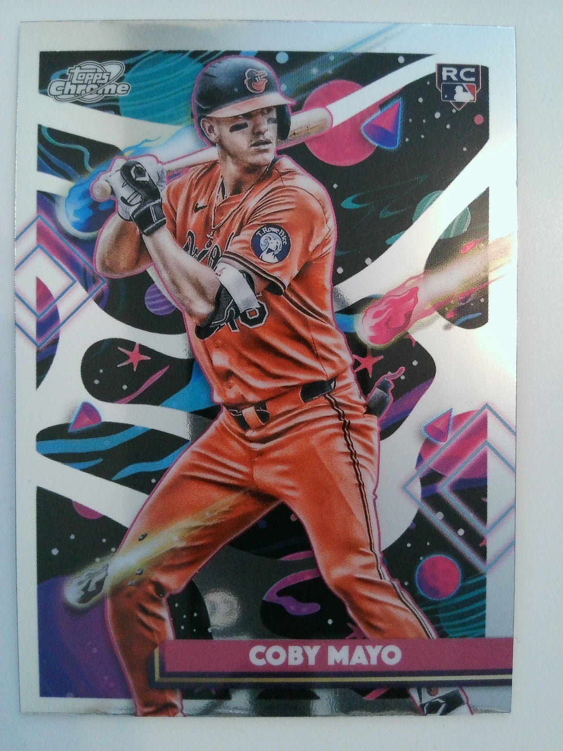 2025 Topps Chrome Cosmic Baseball Coby Mayo #154 Rookie