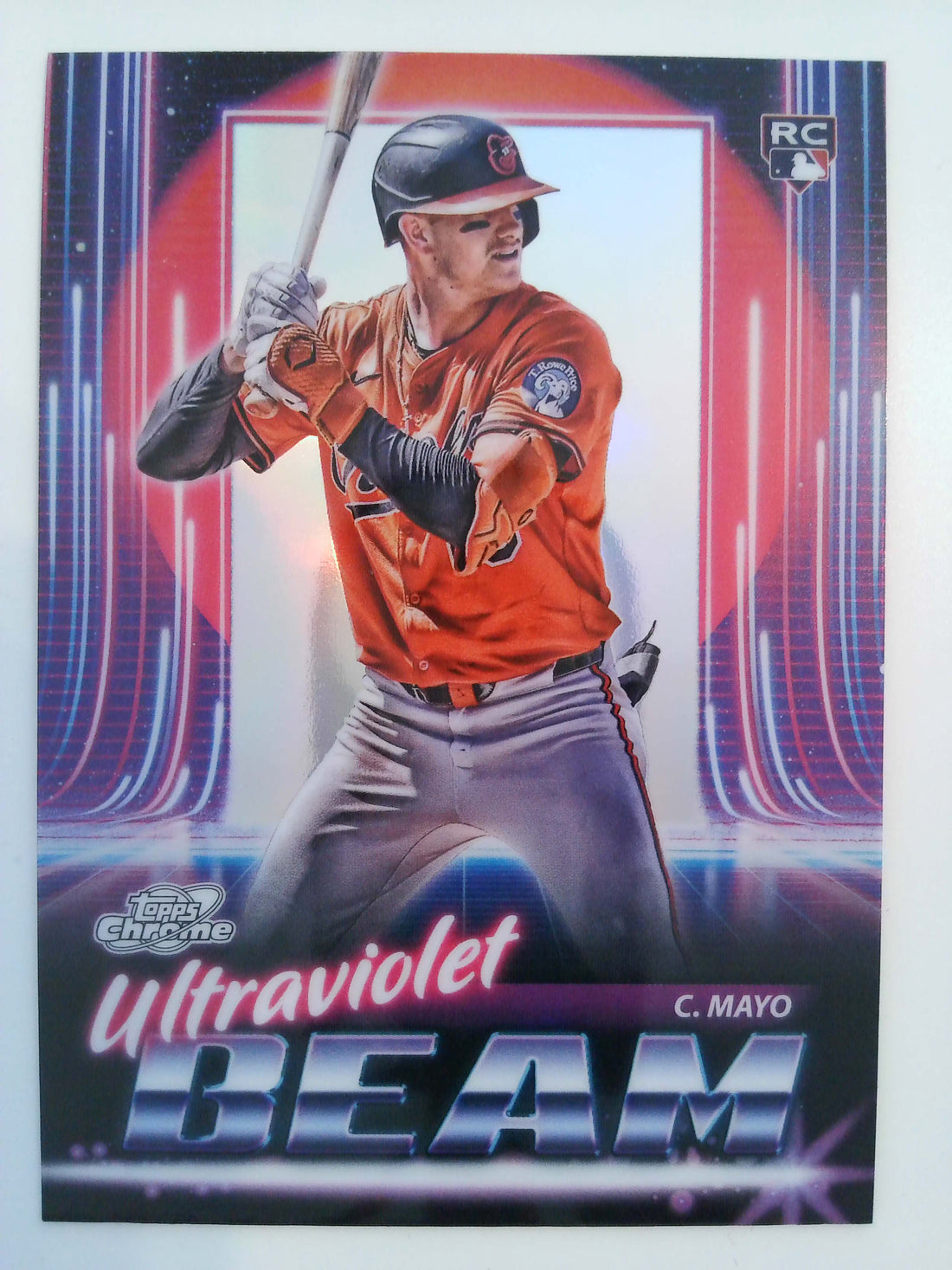 2025 Topps Chrome Cosmic Baseball Ultraviolet Beam Coby Mayo #UB-3