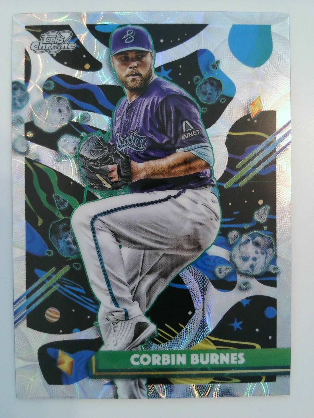 2025 Topps Chrome Cosmic Baseball Nucleus Refractor Corbin Burnes #190