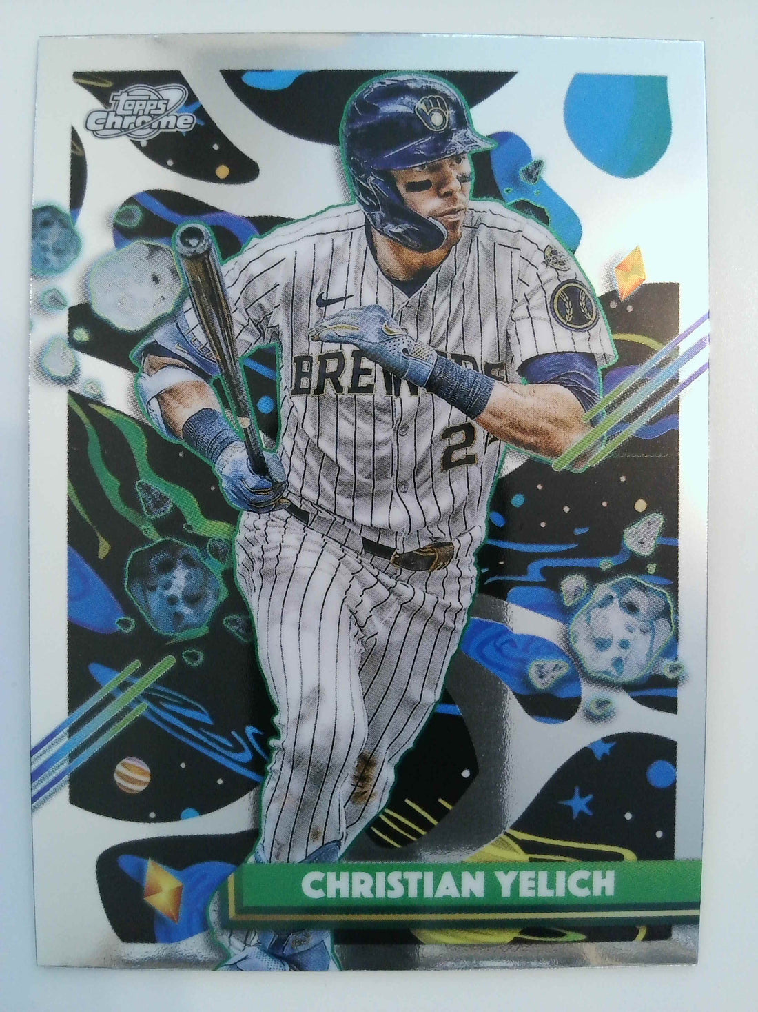 2025 Topps Chrome Cosmic Baseball Christian Yelich #69
