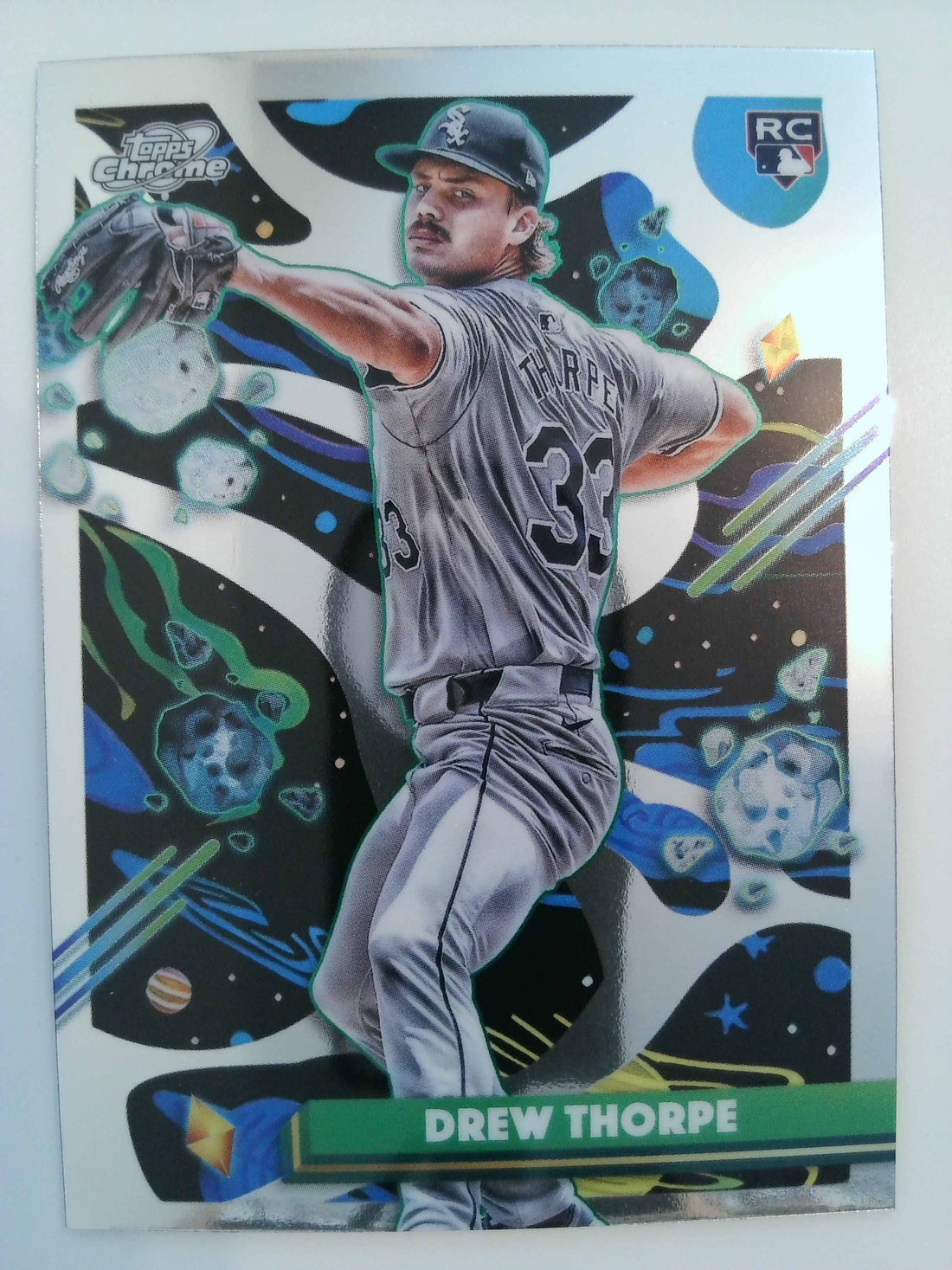 2025 Topps Chrome Cosmic Baseball Drew Thorpe #184 Rookie