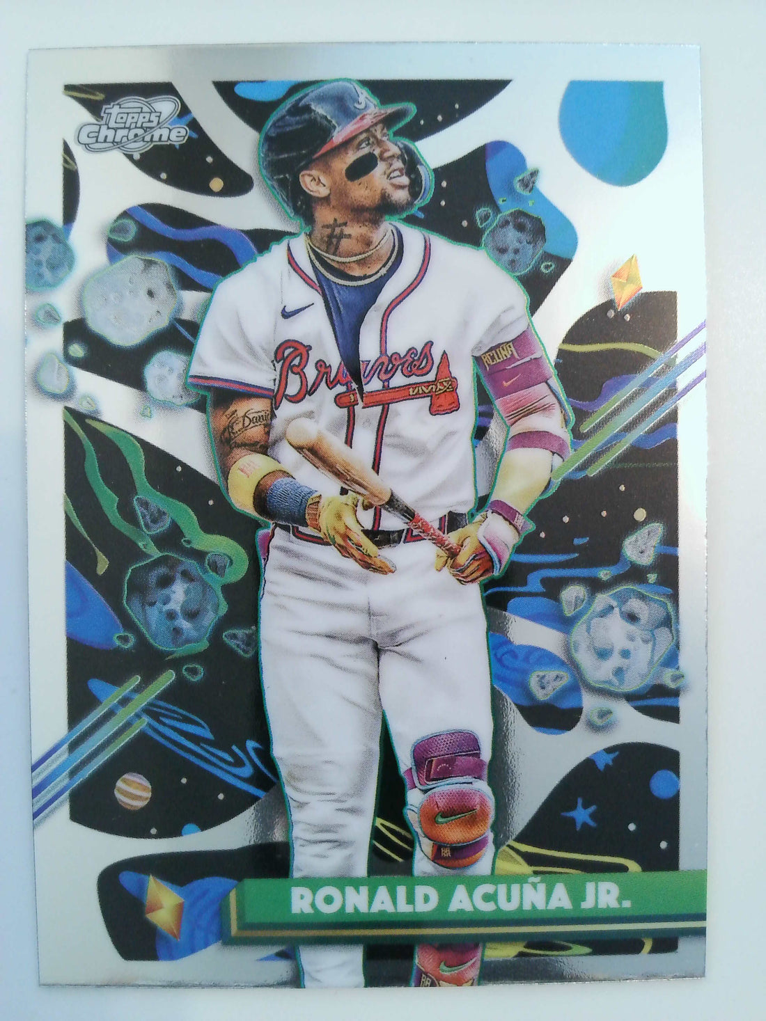 2025 Topps Chrome Cosmic Baseball Ronald Acuña Jr. #165