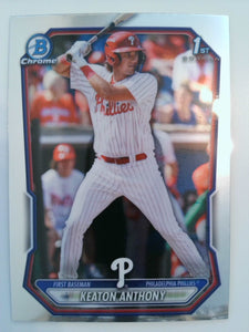 2026 Bowman Baseball Chrome Prospects Keaton Anthony #BCP-121