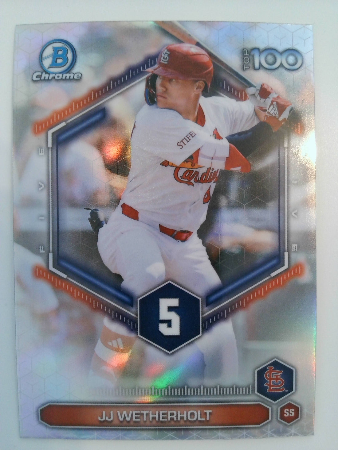 2026 Bowman Baseball Bowman Scouts' Top 100 JJ Wetherholt #BTP-5