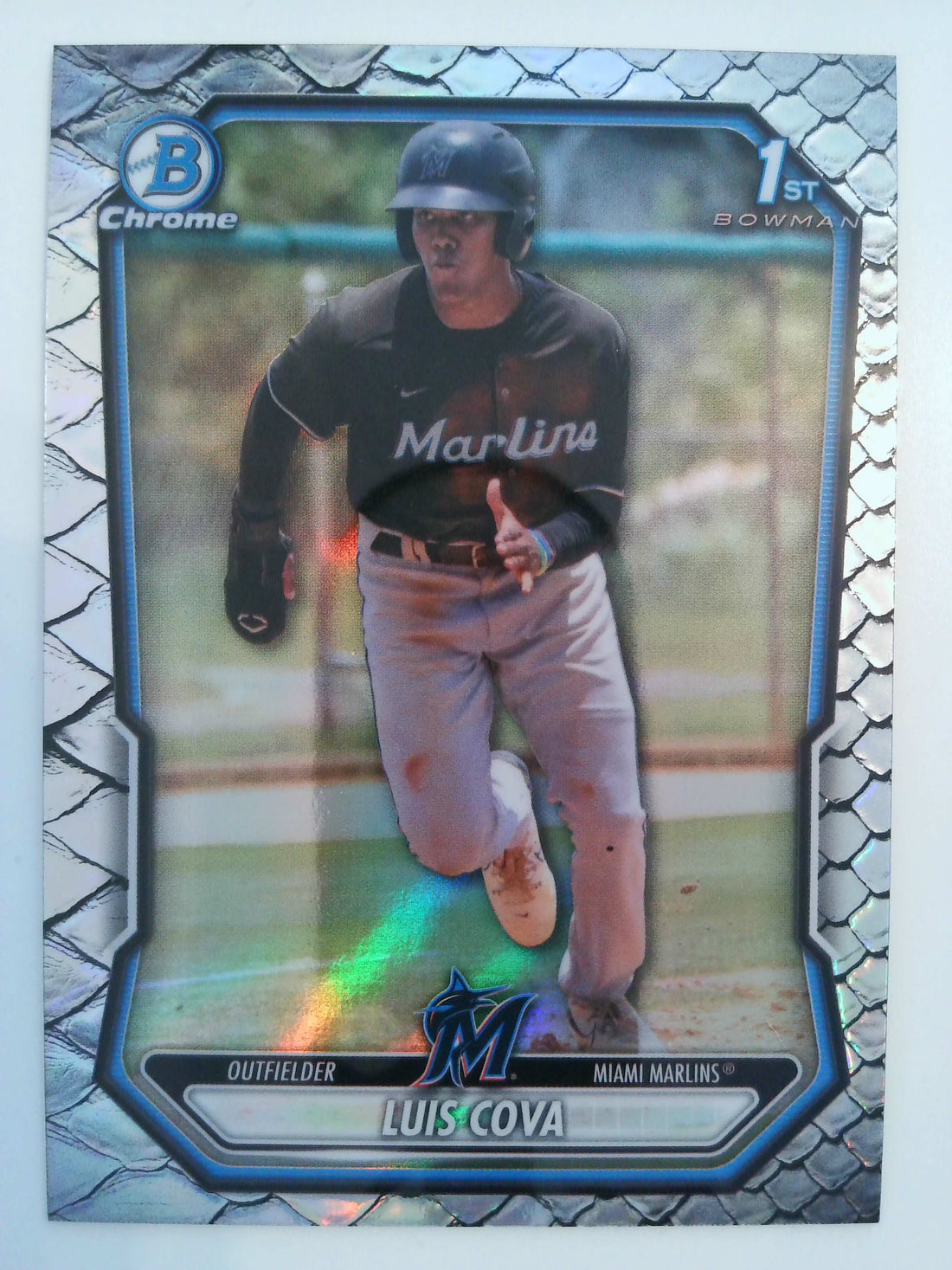 2026 Bowman Baseball Chrome Prospects Reptilian Refractor Luis Cova #BCP-38