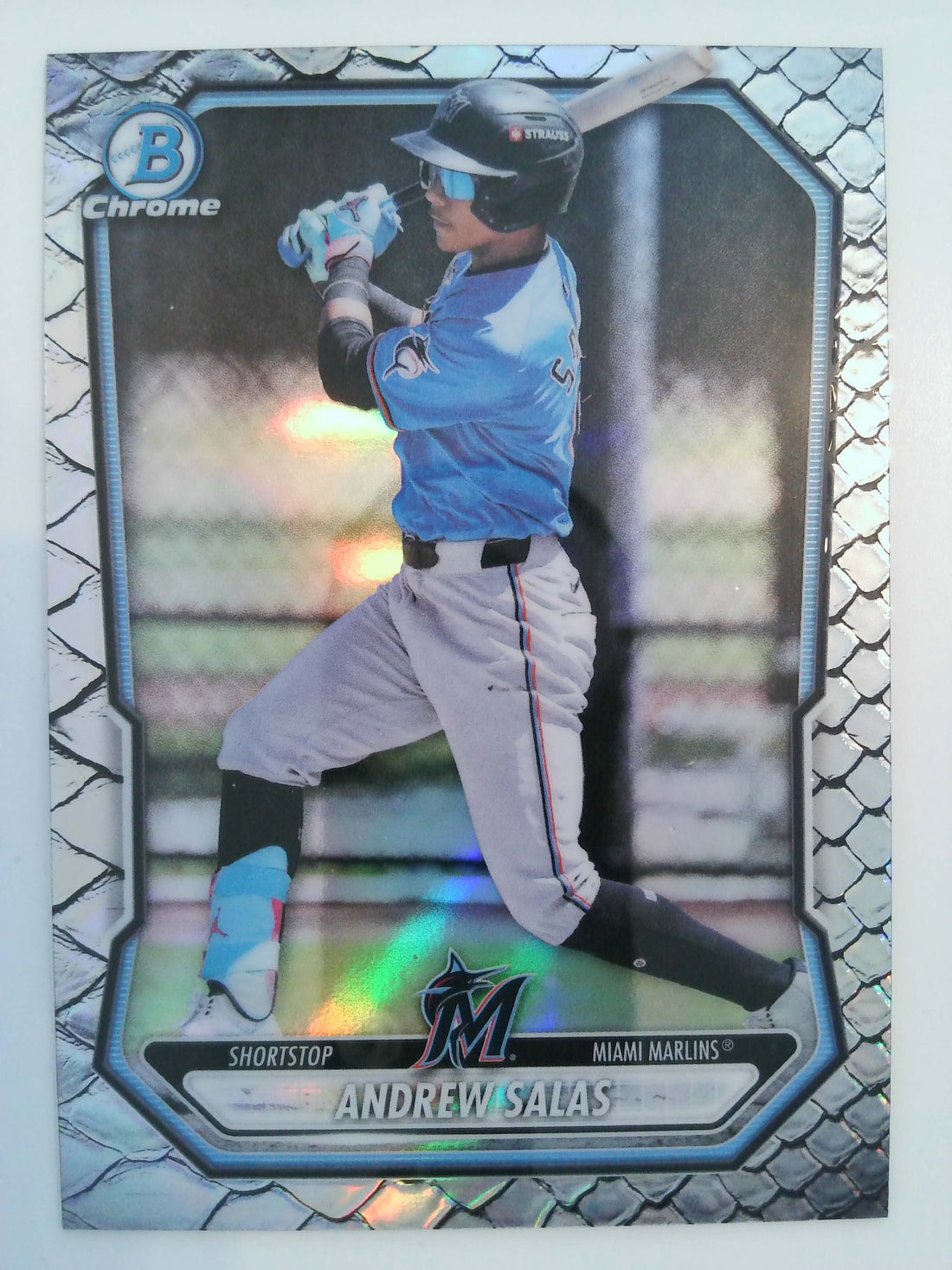 2026 Bowman Baseball Chrome Prospects Reptilian Refractor Andrew Salas #BCP-55
