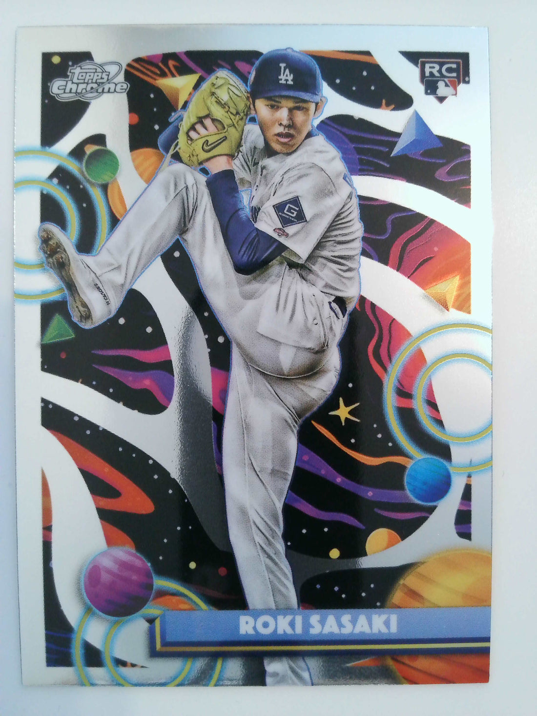 2025 Topps Chrome Cosmic Baseball Roki Sasaki #68 Rookie
