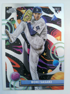 2025 Topps Chrome Cosmic Baseball Roki Sasaki #68 Rookie