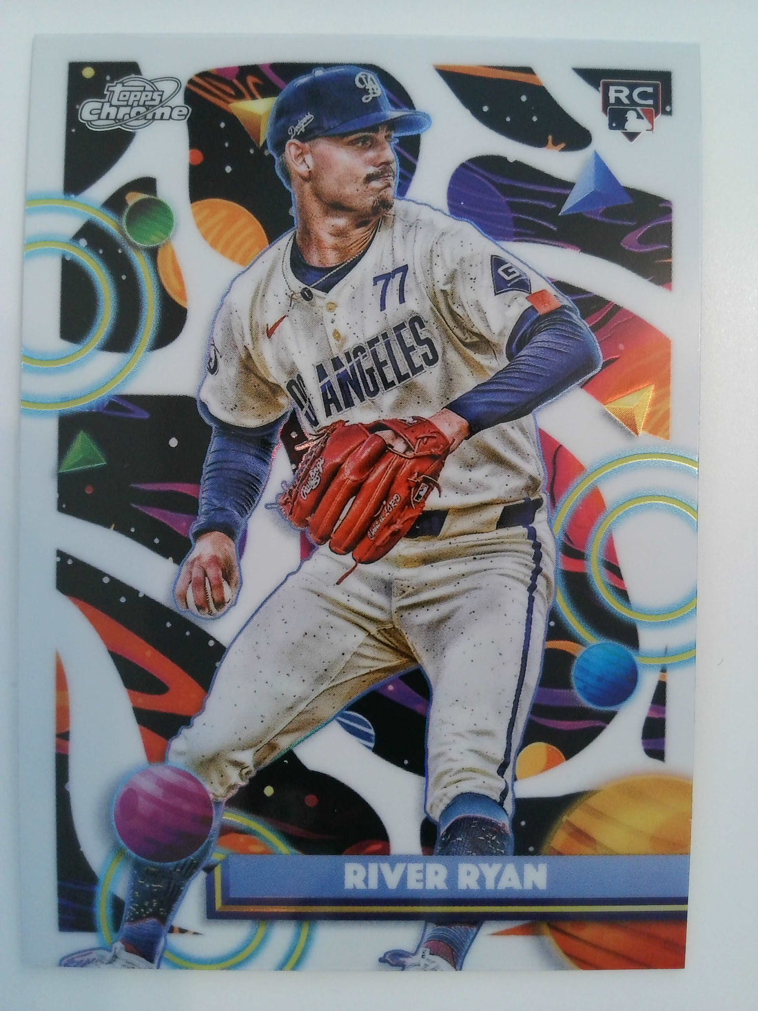 2025 Topps Chrome Cosmic Baseball White Hole Refractor River Ryan #191 Rookie
