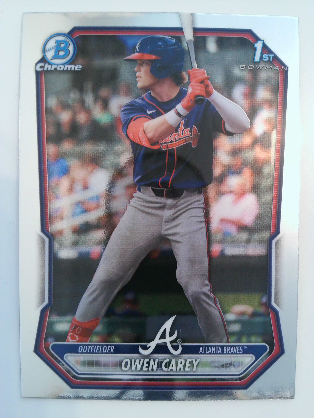 2026 Bowman Baseball Chrome Prospects Owen Carey #BCP-69