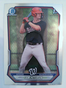 2026 Bowman Baseball Chrome Prospects Sam Petersen #BCP-122