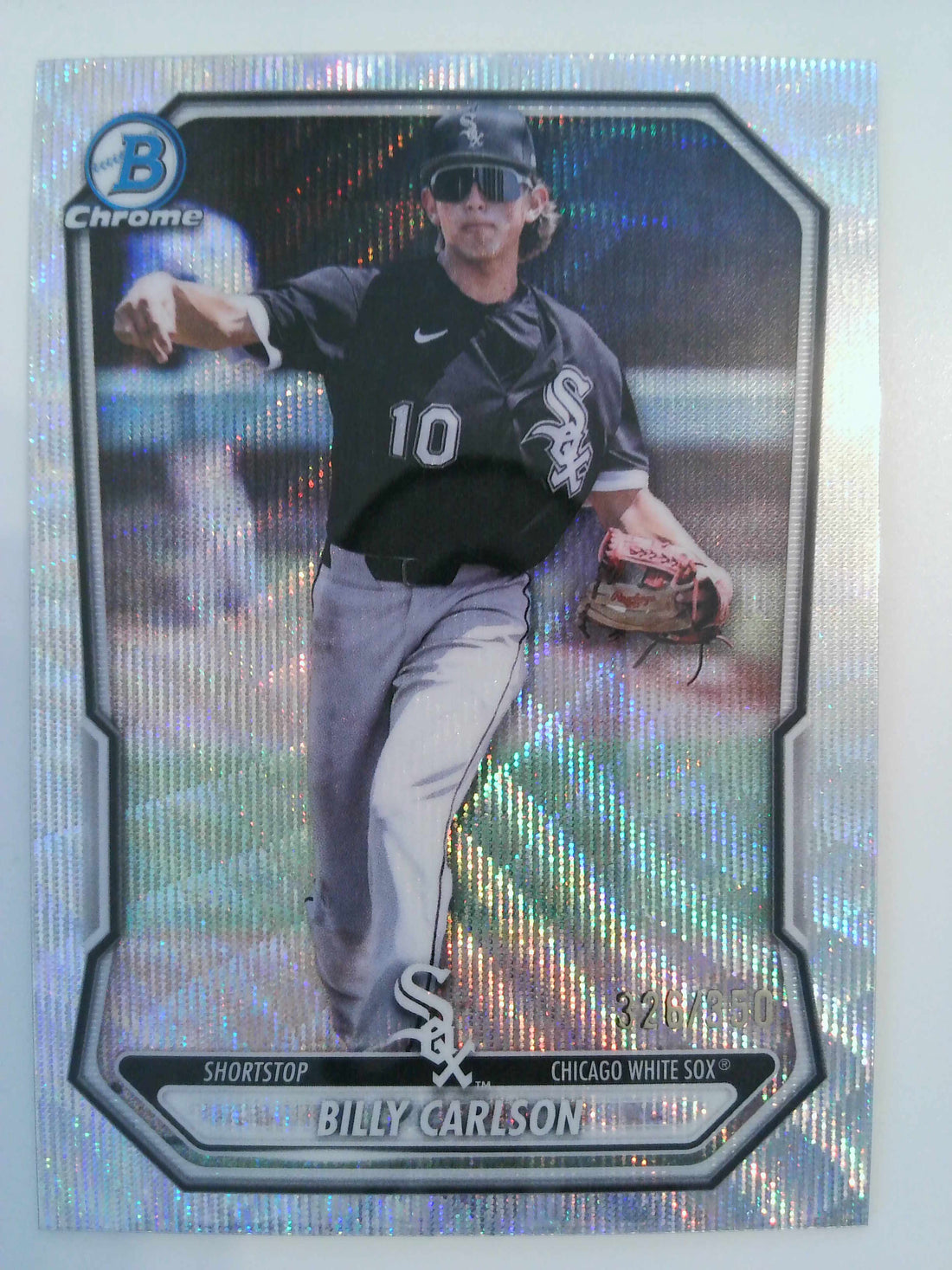 2026 Bowman Chrome Prospects Wave Refractor 326/350 Billy Carlson #BCP-44