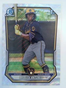 2026 Bowman Chrome Prospects Wave Refractor 114/350 Brailyn Antunez #BCP-41