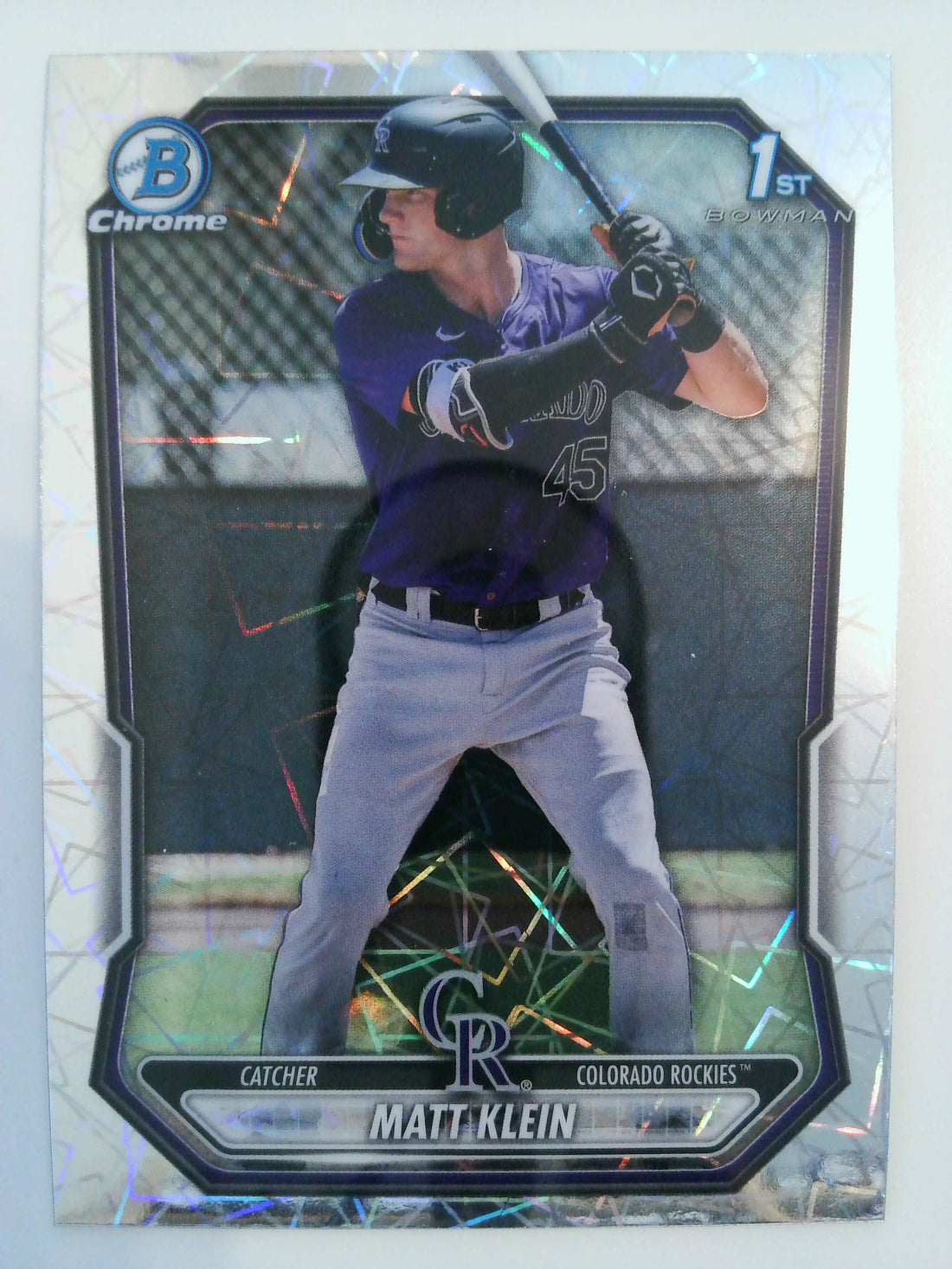 2026 Bowman Baseball Chrome Prospects Lazer Refractor Matt Klein #BCP-146