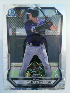 2026 Bowman Baseball Chrome Prospects Lazer Refractor Matt Klein #BCP-146
